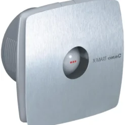 Cata X-Mart 10 badventilator, fugtstyring, timer, Ø100 mm, rustfrit stål