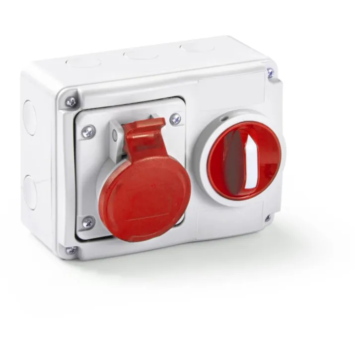 CEE stikkontakt med interlock 400V, 16A/5P