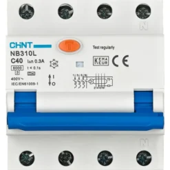Chint kombiafbryder 3P+N, 40A, 300mA, 6kA