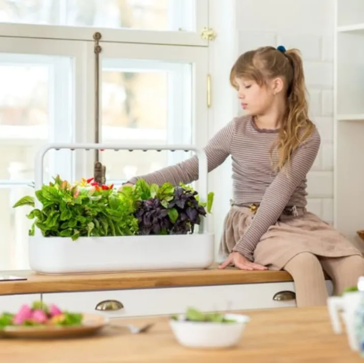 Click and Grow Smart Garden startsæt, hvid