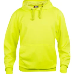 Clique Basic hoodie, hi-vis gul, str. 2XL