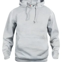 Clique Basic hoodie, lysegrå, str. 2XL