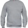 Clique Basic Roundneck sweatshirt, gråmeleret, str. 2XL