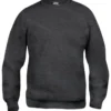 Clique Basic Roundneck sweatshirt, koksgrå meleret, str. 2XL