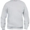 Clique Basic Roundneck sweatshirt, lysegrå, str. 2XL