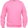 Clique Basic Roundneck sweatshirt, lys pink, str. 2XL