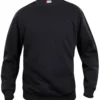 Clique Basic Roundneck sweatshirt, sort, str. 4XL