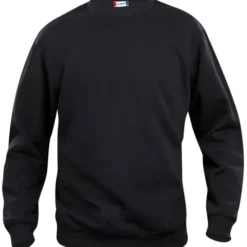 Clique Basic Roundneck sweatshirt, sort, str. 4XL
