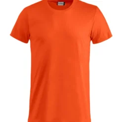 Clique Basic t-shirt, orange, str. L
