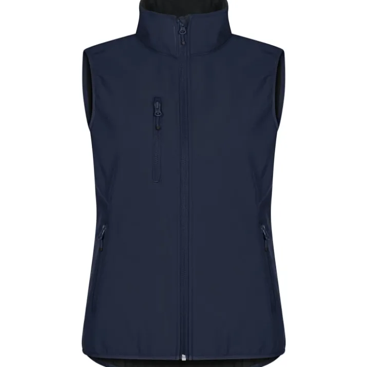 Clique Classic softshell vest dame, mørk marineblå, str. 2XL