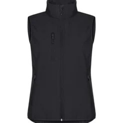 Clique Classic softshell vest dame, sort, str. 2XL