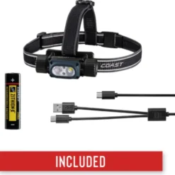 Coast WPH34R genopladelig pandelampe, 2000 lumen