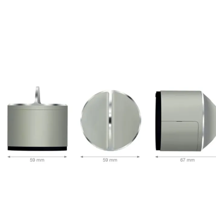 Danalock V3 Smart Lock Euro elektronisk dørlås, bluetooth og z-wave, sølv