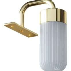 Dansani Lyra spejllampe, messing