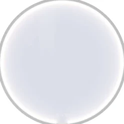 Dansani You Moon spejl med lys, mat hvid, Ø75 cm