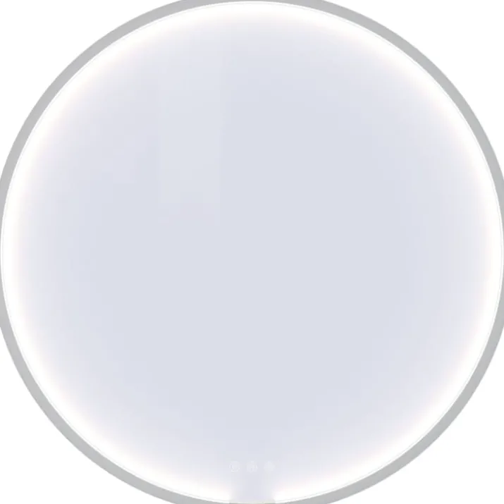 Dansani You Moon spejl med lys, mat hvid, Ø75 cm