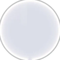 Dansani You Moon spejl med lys, mat hvid, Ø90 cm