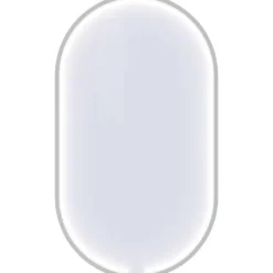 Dansani You Moon spejl med lys, 105x60 cm, mat hvid