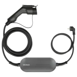 Deltaco ladekabel med schuko stik, type 1, 6A, 5,5 meter