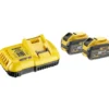 Dewalt 18V/54V XR DCB118X2-QW Flexvolt batteri og ladersæt, 2 stk. 18V x 9.0 Ah/54V x 3.0 Ah