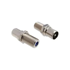 DKT F-konnektor til IEC-han adapter