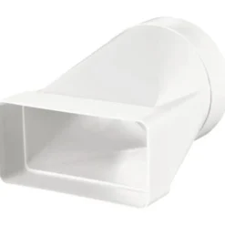 Duka fladkanal overgang, 110x55 mm til Ø100 mm