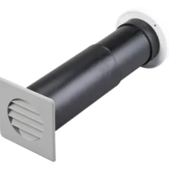 Duka friskluftventil, Ø75 mm, 230-350 mm, komplet med tallerkenventil