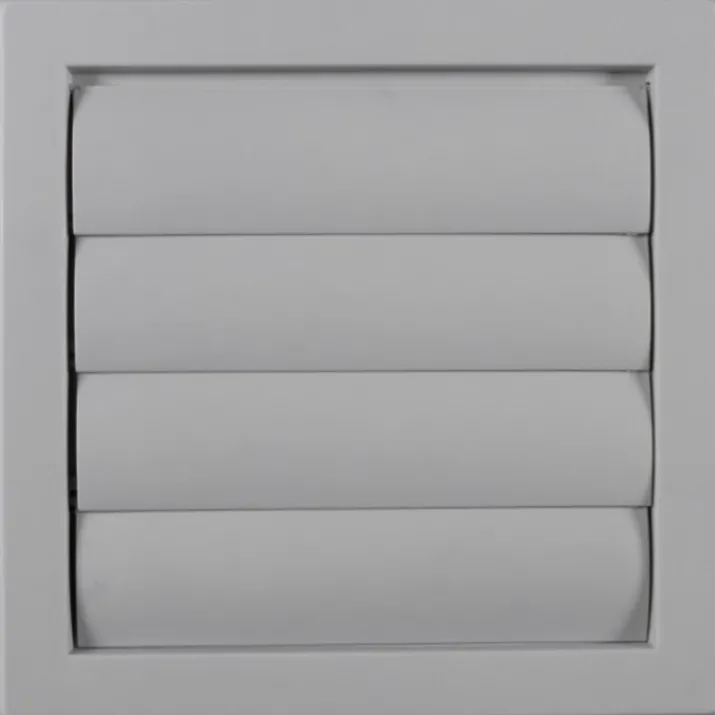 Duka lamelventil, 150x150 mm, til murgennemføring, grå