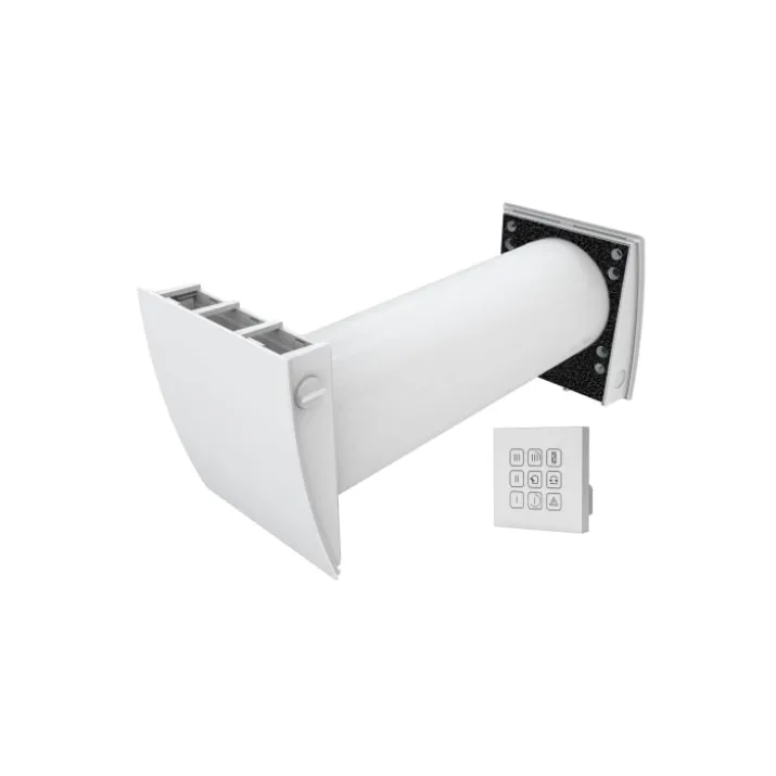 Duka One D6 ventilator med varmegenvinding, Ø160 mm, hvid