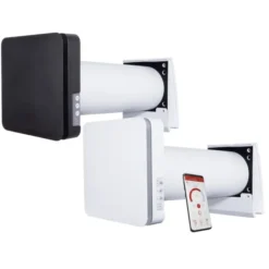Duka One Pro 50 S ventilator med varmegenvinding, Ø160 mm, wi-fi, sort