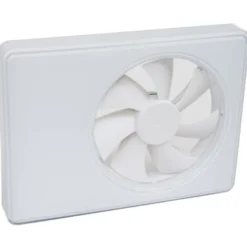 Duka SmartFan badventilator, fugtstyring, timer, Ø100 mm, hvid