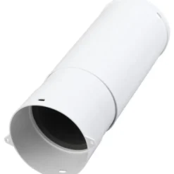 Duka teleskoprør, Ø105 mm, 260-400 mm, lydisoleringsmåtte, hvid