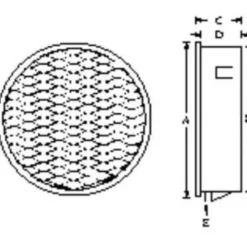 Duka udluftningsventil, Ø117 mm, galvaniseret