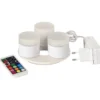 Duni Mini genopladelige LED indsats, farvet lys, 3 stk.
