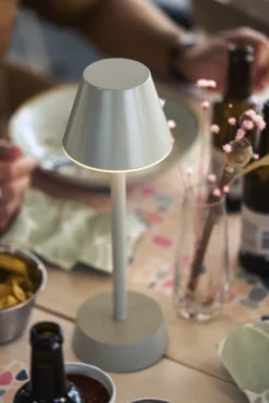 Duni Zelda genopladelig bordlampe, grøn