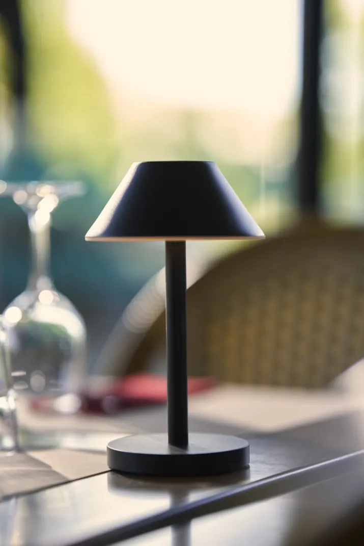 Duni Zelda Midi genopladelig bordlampe, sort
