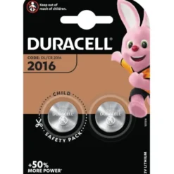 Duracell CR2016 batterier, 2 stk.