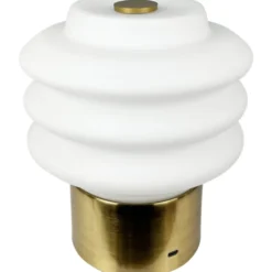 Dyberg Larsen Diva genopladelig bordlampe, messing