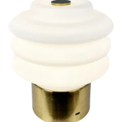 Dyberg Larsen Diva genopladelig bordlampe, messing