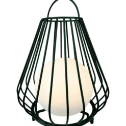 Dyberg Larsen Evesham solcelle lanterne, grøn, 38 cm