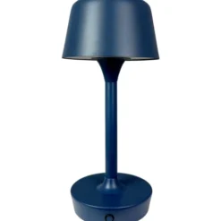 Dyberg Larsen Flow genopladelig bordlampe, blå