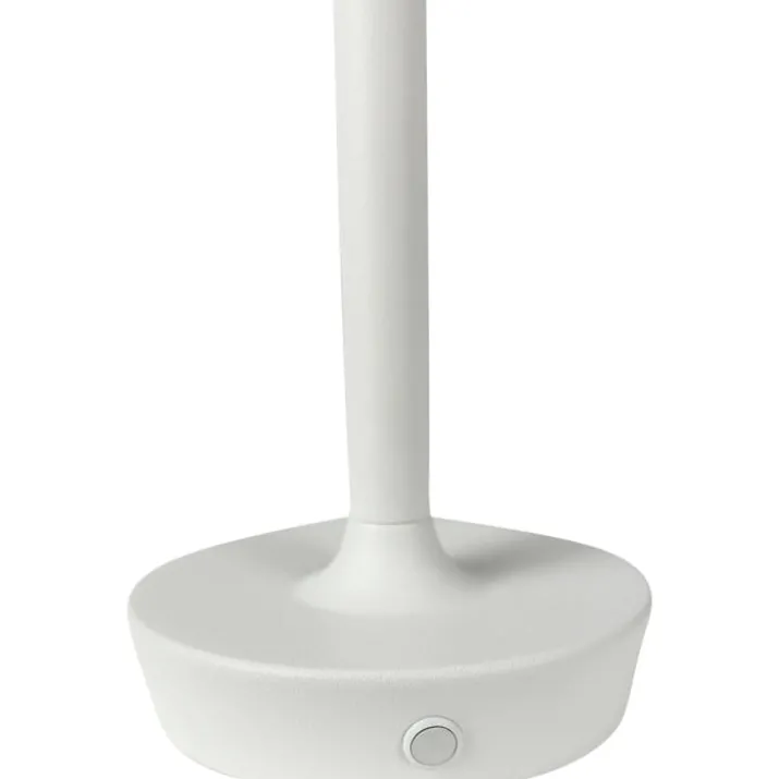 Dyberg Larsen Flow genopladelig bordlampe, hvid