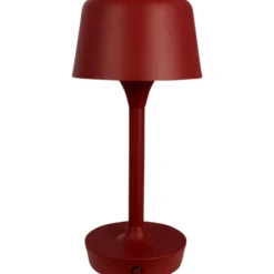 Dyberg Larsen Flow genopladelig bordlampe, rød