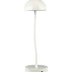 Dyberg Larsen Fonzy genopladelig bordlampe, hvid