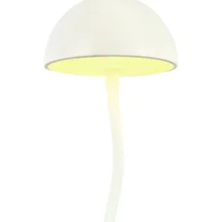 Dyberg Larsen Fonzy genopladelig bordlampe, hvid