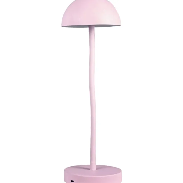 Dyberg Larsen Fonzy genopladelig bordlampe, lyserød
