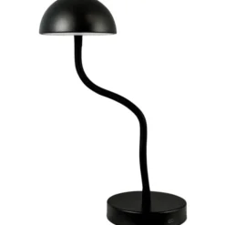 Dyberg Larsen Fonzy genopladelig bordlampe, sort