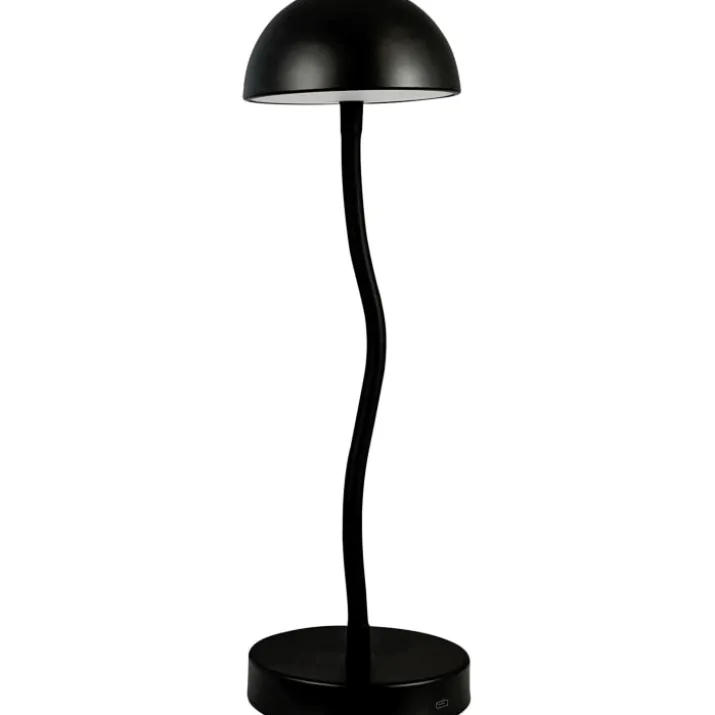 Dyberg Larsen Fonzy genopladelig bordlampe, sort