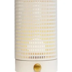 Dyberg Larsen Mesh genopladelig bordlampe, hvid