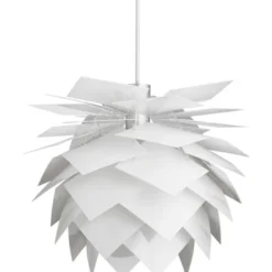 Dyberg Larsen Pineapple pendel, hvid, Ø75 cm